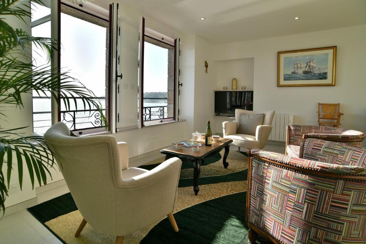 L Ostra 1, Appartement Haut Standing Front De Mer A Cancale Sur Le Port De La Houle エクステリア 写真