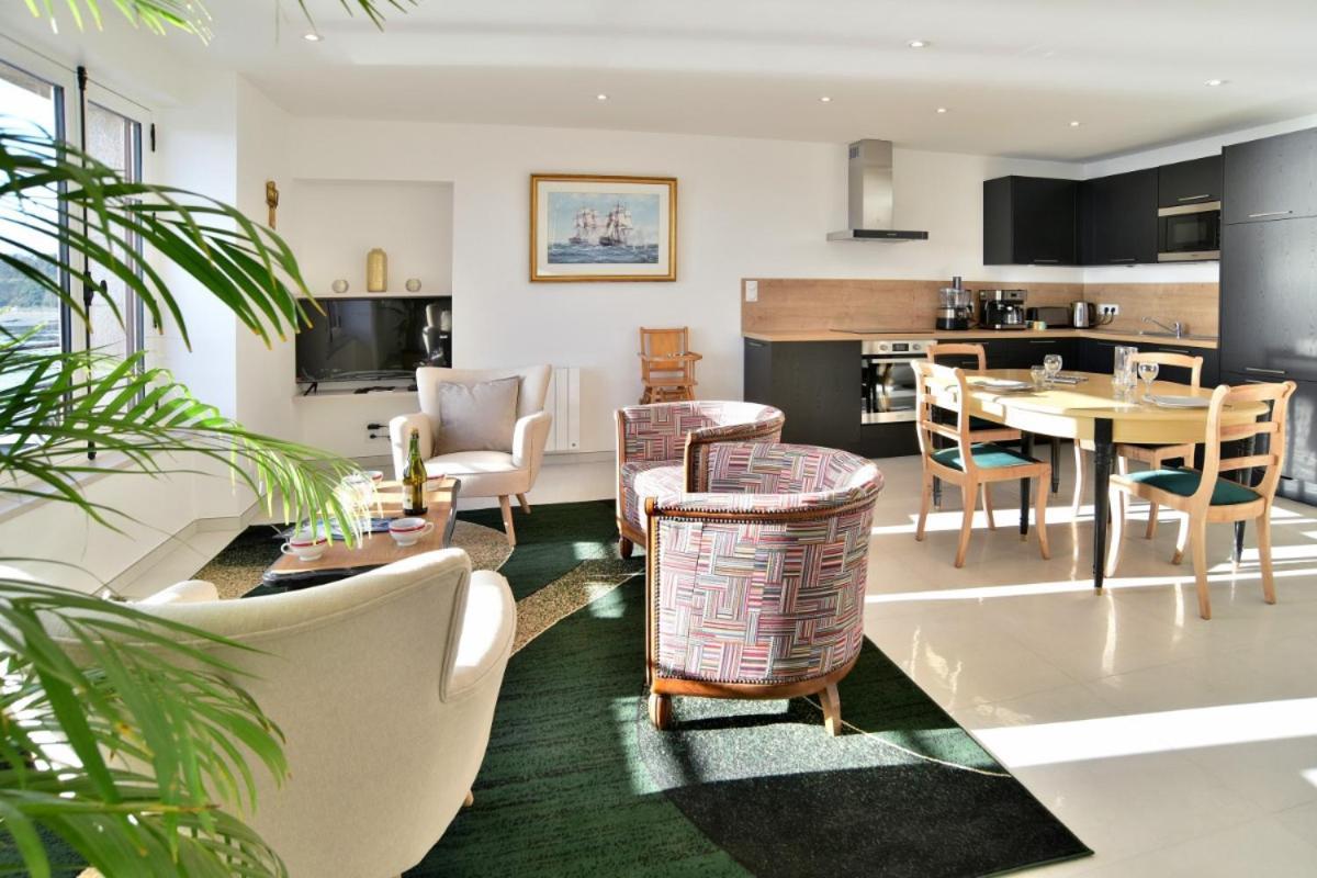 L Ostra 1, Appartement Haut Standing Front De Mer A Cancale Sur Le Port De La Houle エクステリア 写真