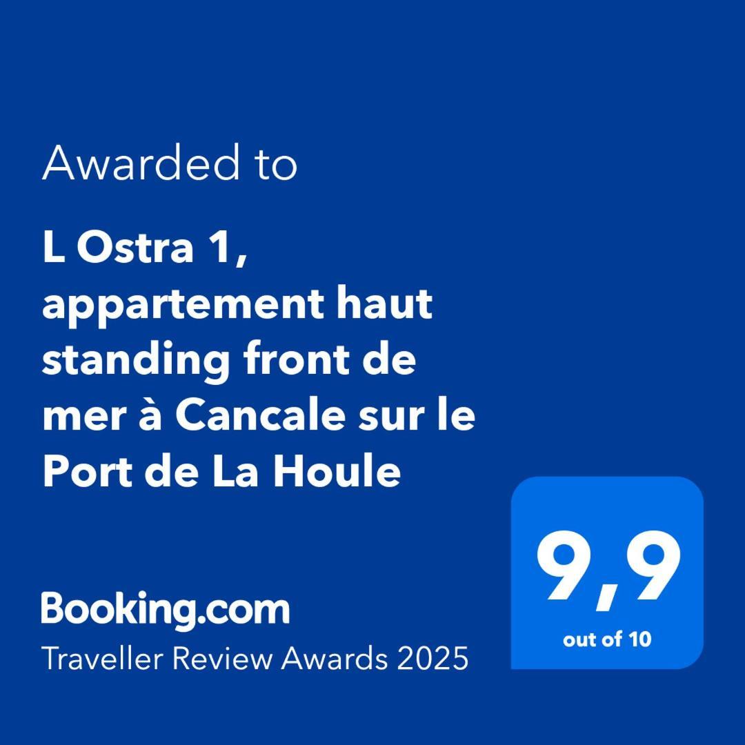 L Ostra 1, Appartement Haut Standing Front De Mer A Cancale Sur Le Port De La Houle エクステリア 写真